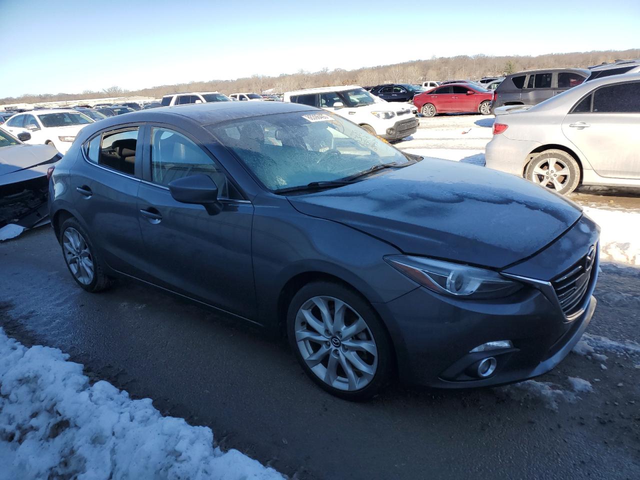 2015 Mazda 3 VIN JM1BM1M33F1221067 Copart auction photo, side damage thumbnail 4