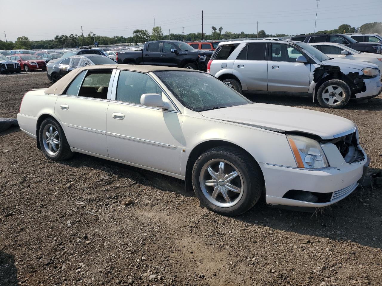 2006 Cadillac DTS VIN 1G6KD57Y06U238313 Copart auction photo, front end / side damage thumbnail 4