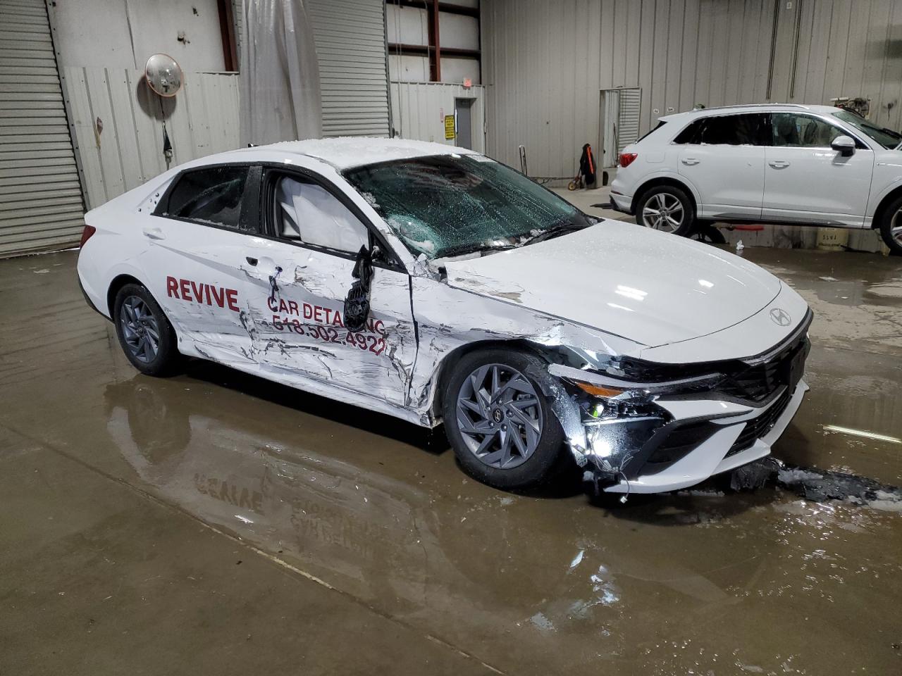 2024 Hyundai Elantra VIN KMHLM4DJ3RU111090 Copart auction photo, side damage thumbnail 4