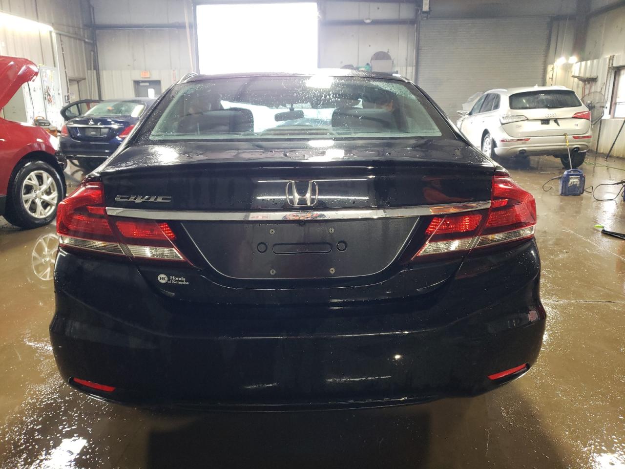 2014 Honda Civic VIN 2HGFB2F80EH553135 Copart auction photo, rollover damage thumbnail 6