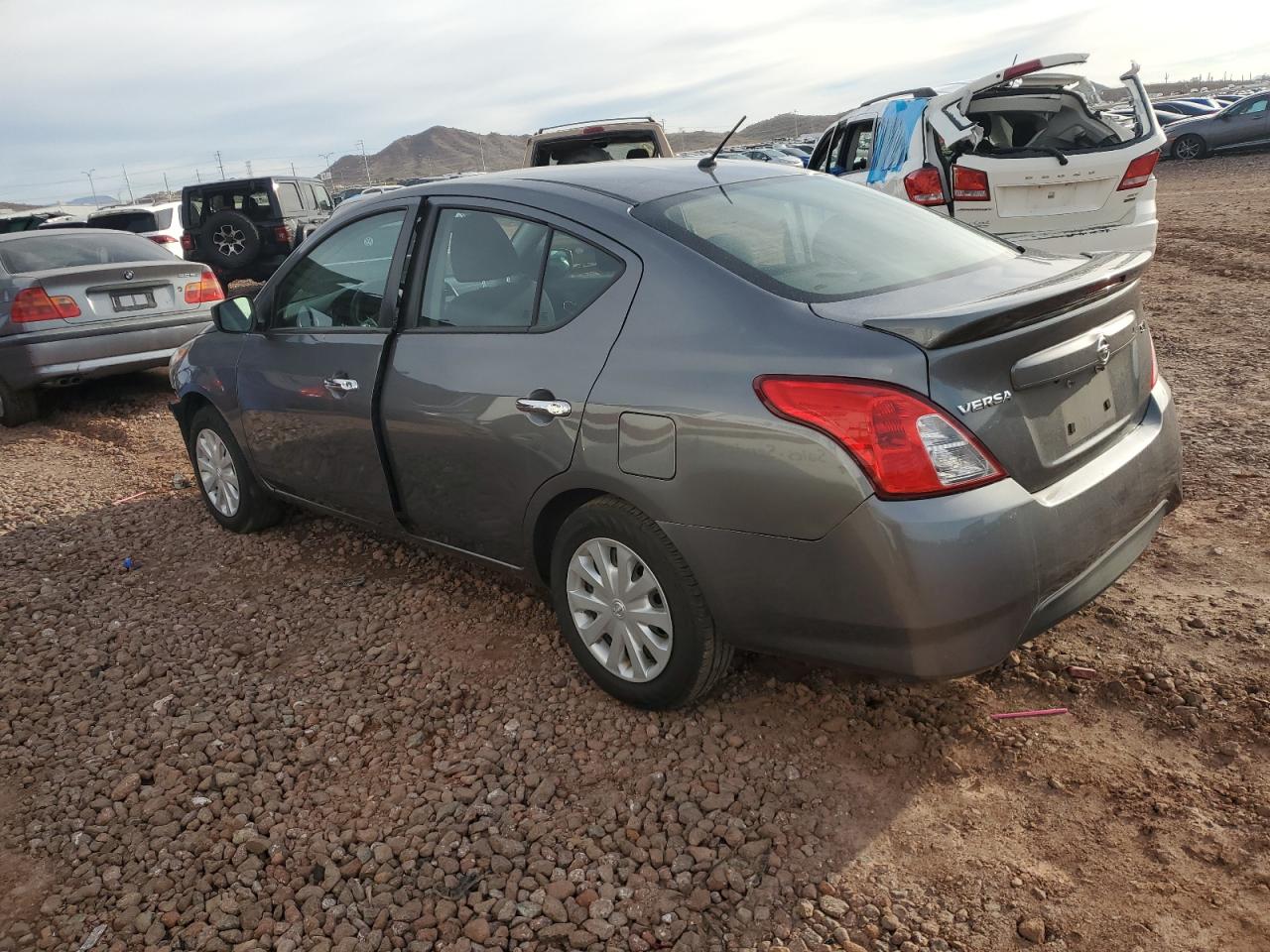 2019 Nissan Versa VIN 3N1CN7AP5KL842134 Copart auction photo, front end / side damage thumbnail 2