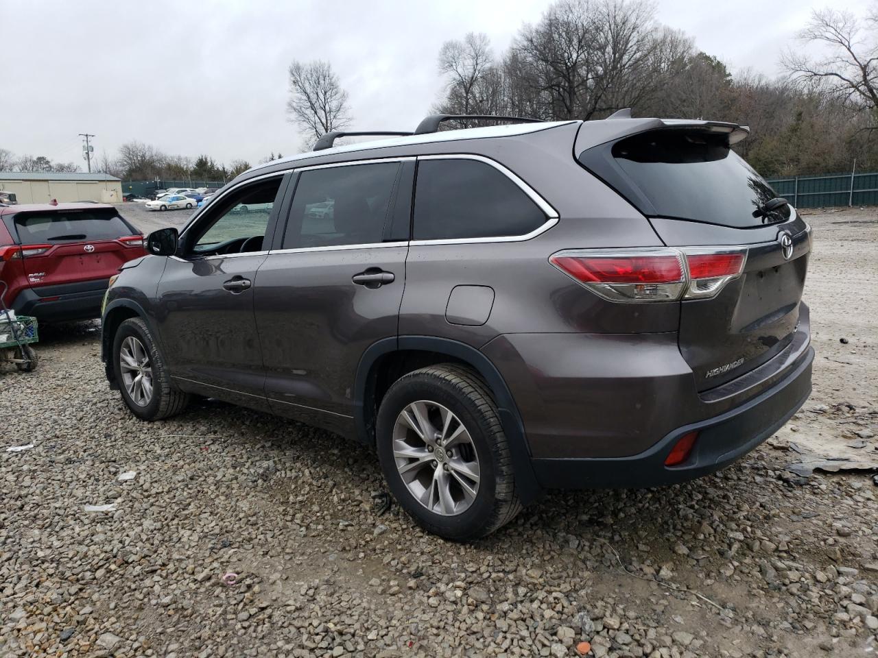 2015 Toyota Highlander VIN 5TDJKRFH4FS142552 Copart auction photo, front end damage thumbnail 2