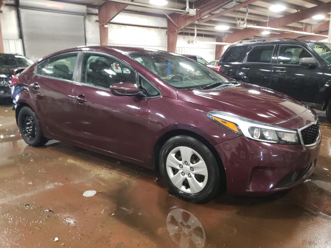 2018 KIA Forte VIN 3KPFK4A74JE236814 Copart auction photo, rear end / side damage thumbnail 4