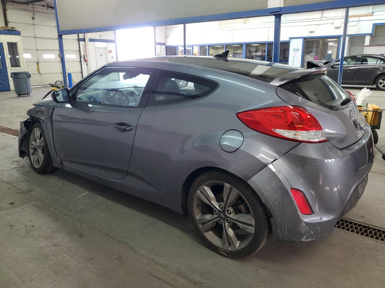 2016 Hyundai Veloster VIN KMHTC6AD2GU254414 Copart auction photo, front end / rear end damage thumbnail 2