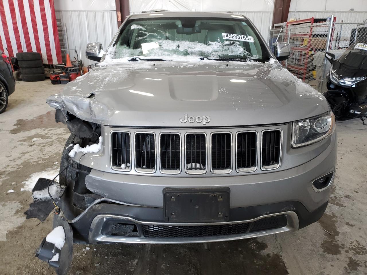 2015 Jeep Grand Cherokee VIN 1C4RJFBG3FC761677 Copart auction photo, front end damage thumbnail 5