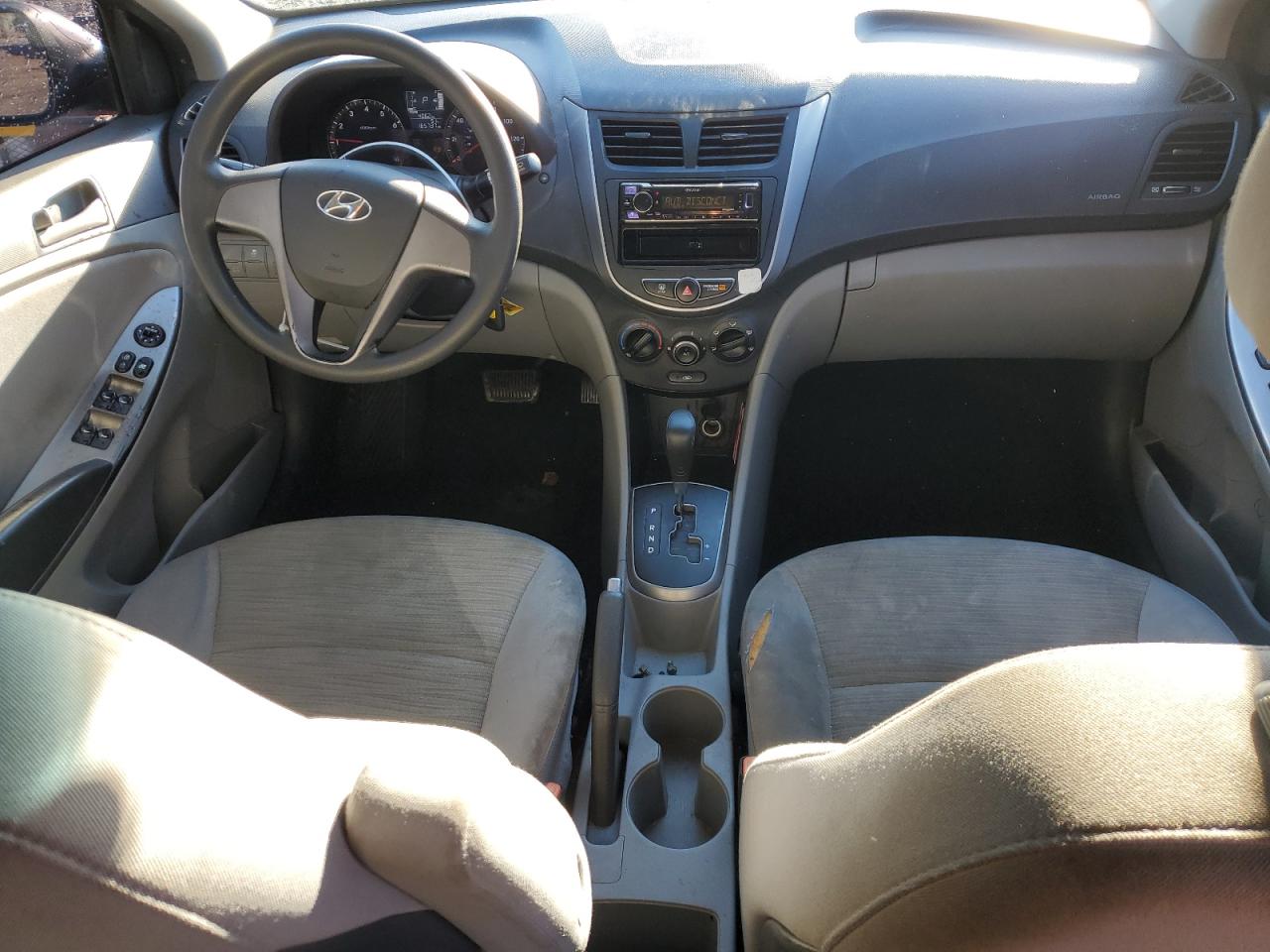 2017 Hyundai Accent VIN KMHCT4AE5HU233393 Copart auction photo, front end / side damage thumbnail 8