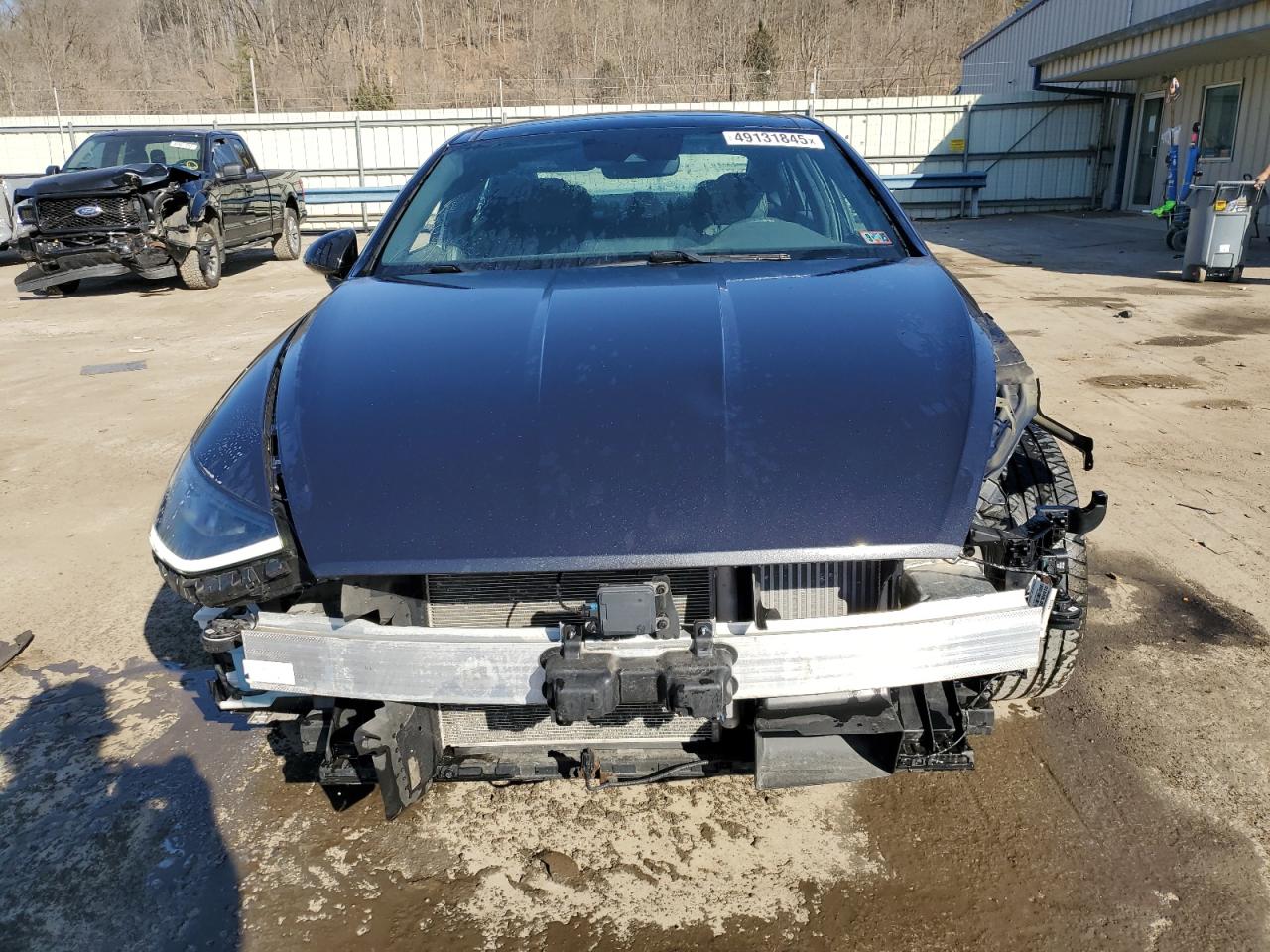 2020 Hyundai Sonata VIN 5NPEJ4J21LH046390 Copart auction photo, front end / side damage thumbnail 5