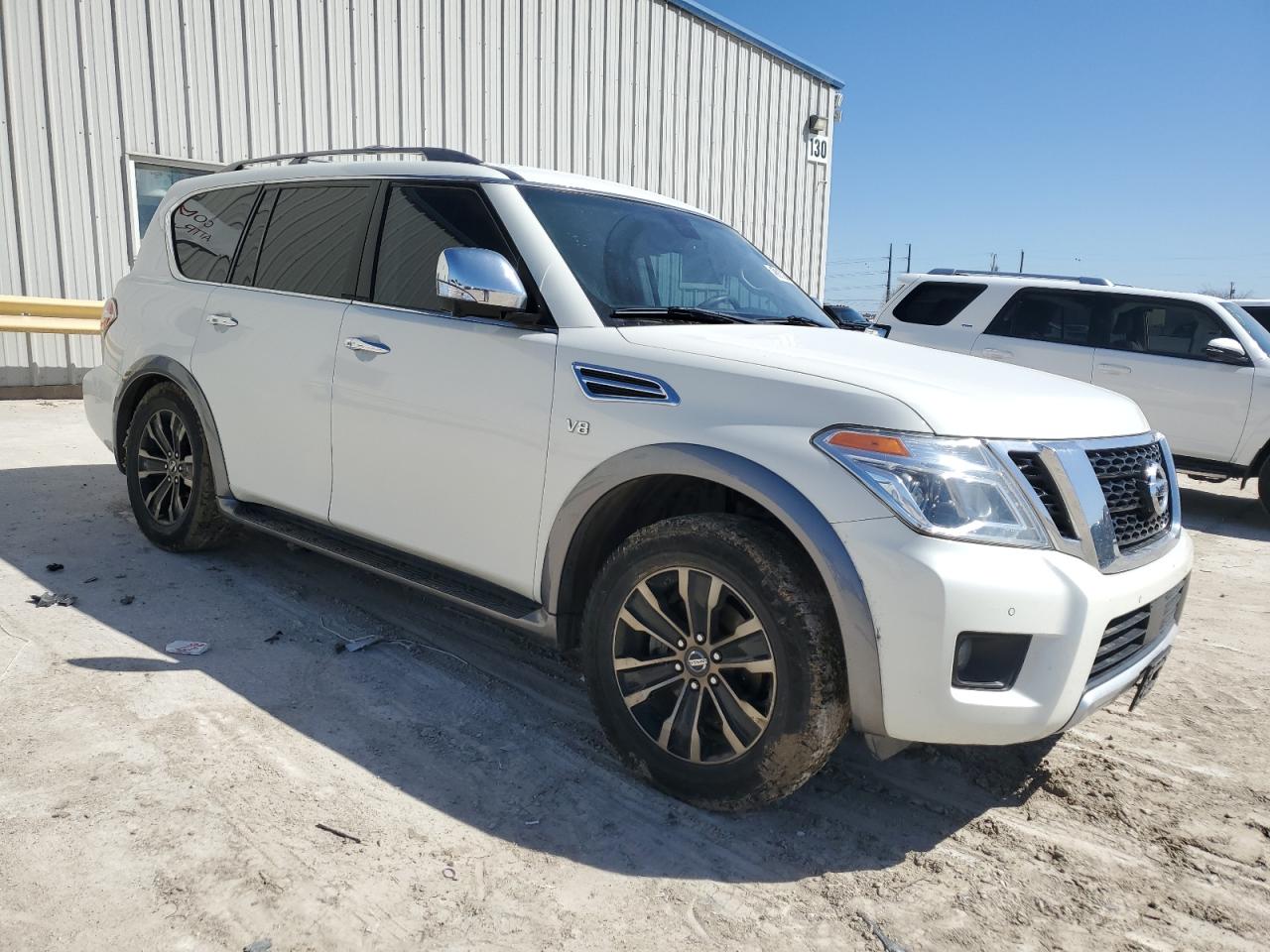 2017 Nissan Armada VIN JN8AY2ND7H9008094 Copart auction photo, front end / rear end damage thumbnail 4