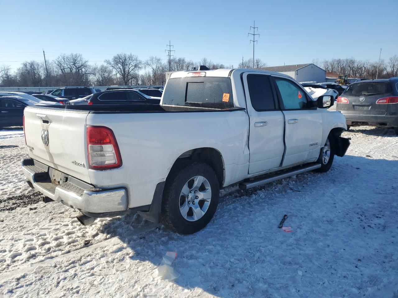 2019 RAM 1500 VIN 1C6SRFBT9KN830708 Copart auction photo, front end damage thumbnail 3