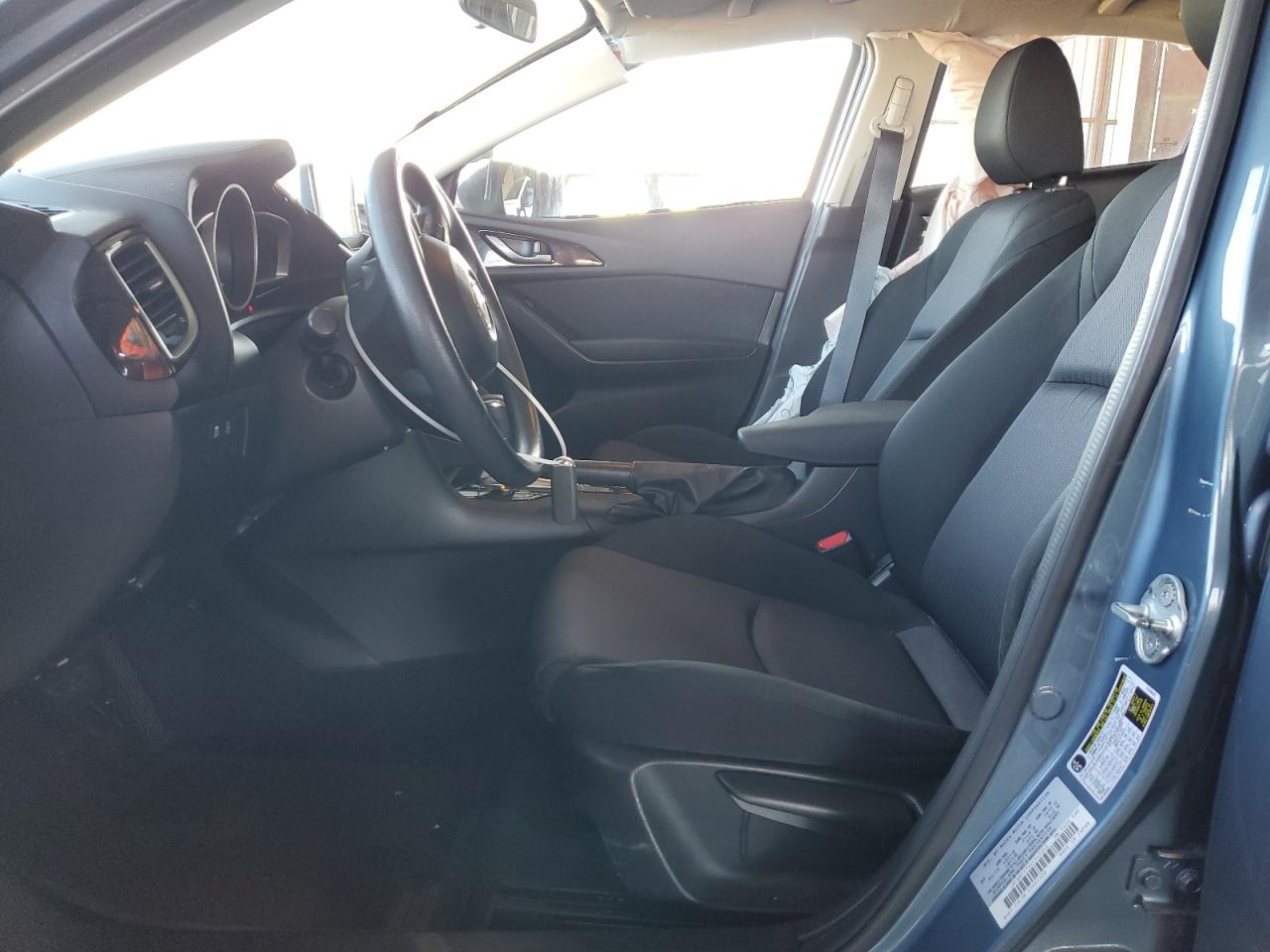 2016 Mazda 3 VIN JM1BM1T7XG1345052 Copart auction photo, side damage thumbnail 7