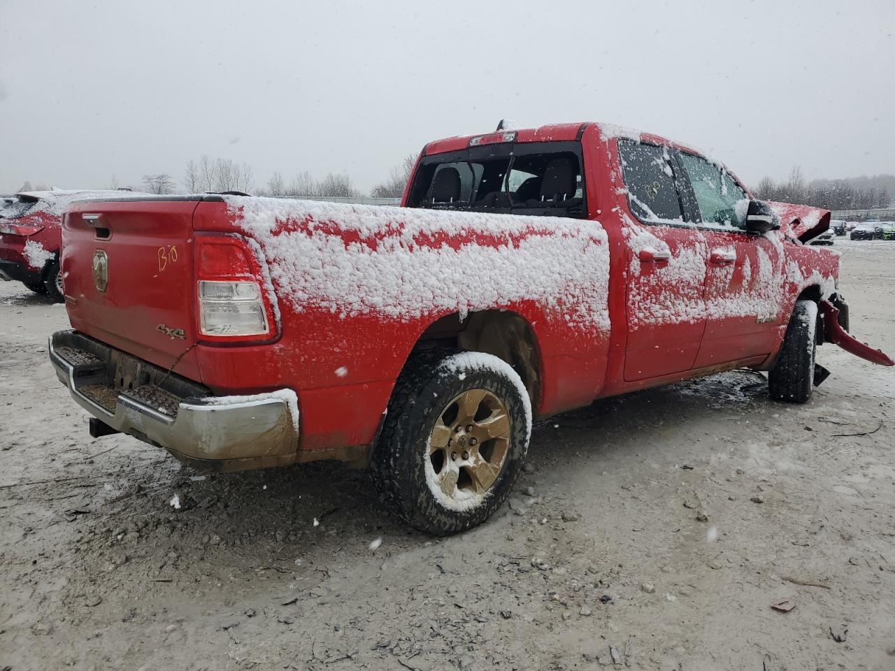 2019 RAM 1500 VIN 1C6SRFBT4KN701646 Copart auction photo, front end damage thumbnail 3
