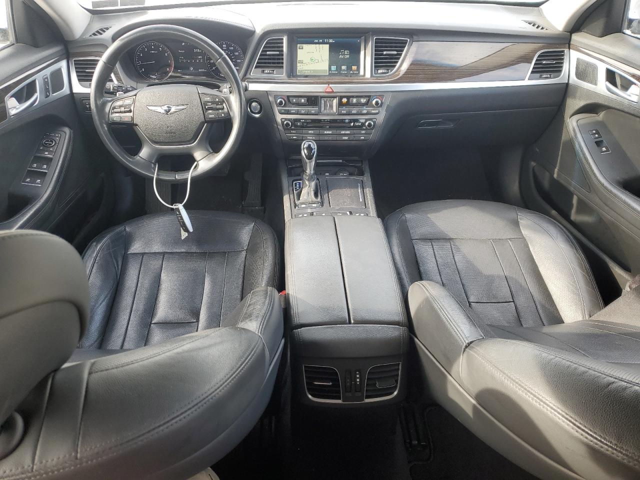 2017 Genesis G80 VIN KMHGN4JE1HU206557 Copart auction photo, front end damage thumbnail 8