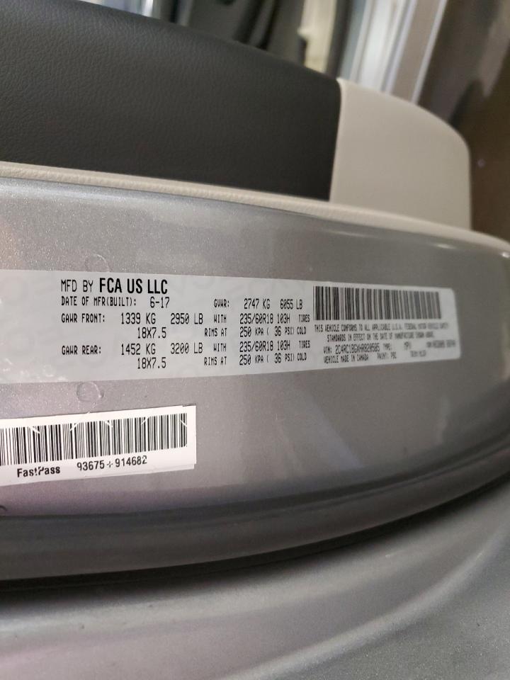 2017 Chrysler Pacifica VIN 2C4RC1BGXHR820585 Copart auction photo, front end / hail damage thumbnail 15