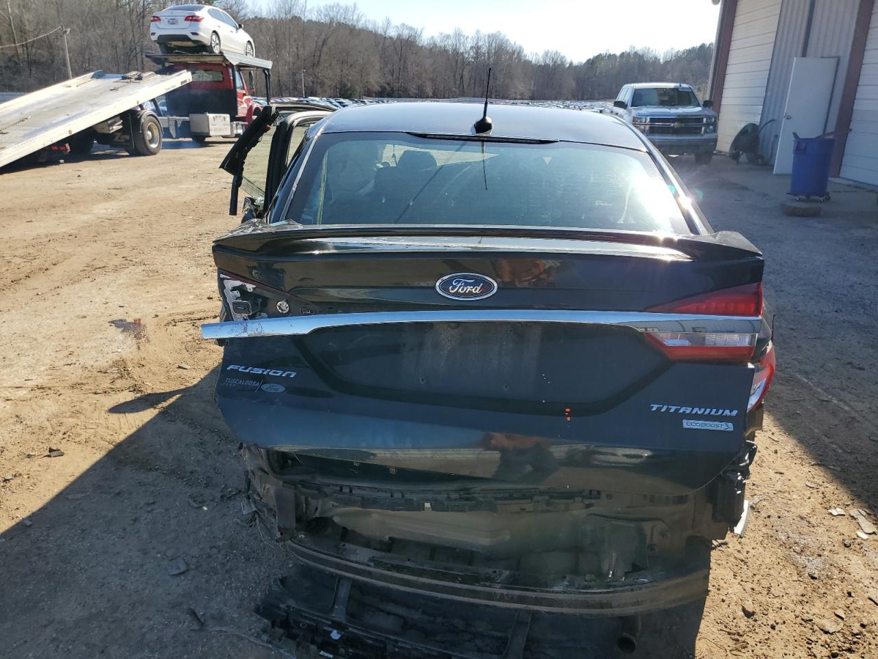 2017 Ford Fusion VIN 3FA6P0K90HR262040 Copart auction photo, rear end / side damage thumbnail 6