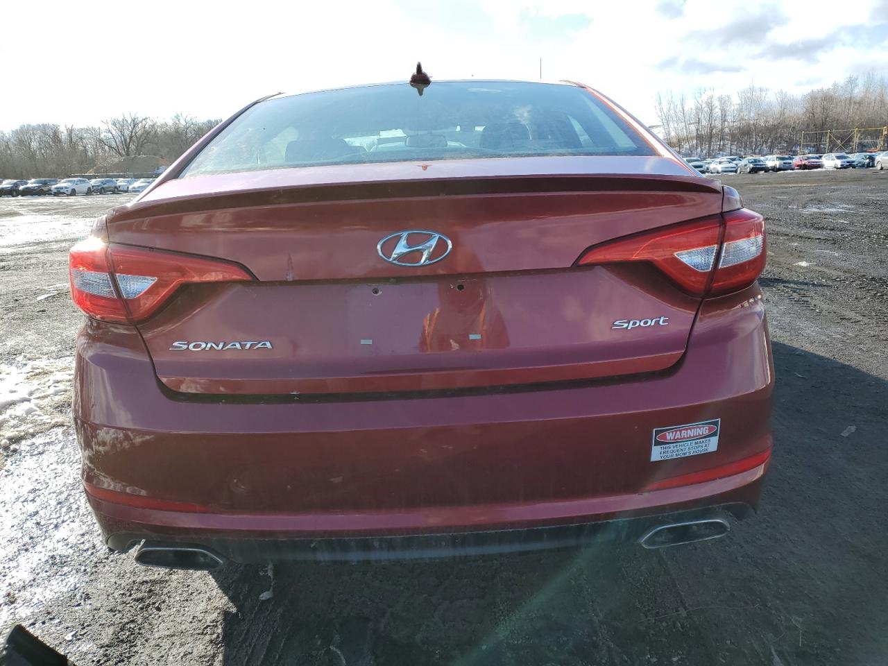 2015 Hyundai Sonata VIN 5NPE34AF2FH111488 Copart auction photo, front end / side damage thumbnail 6