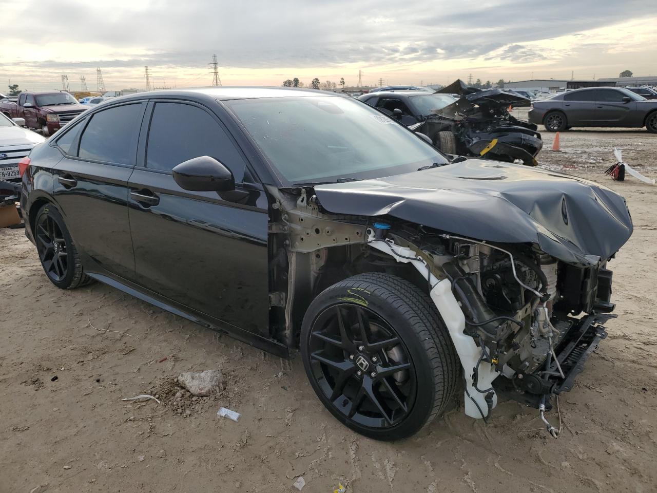 2022 Honda Civic VIN 2HGFE2F51NH590739 Copart auction photo, front end damage thumbnail 4