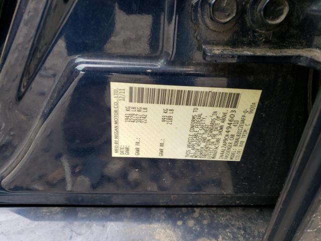 2012 Nissan Altima VIN 1N4AL2AP9CN494603 Copart auction photo, rear end / front end damage thumbnail 12