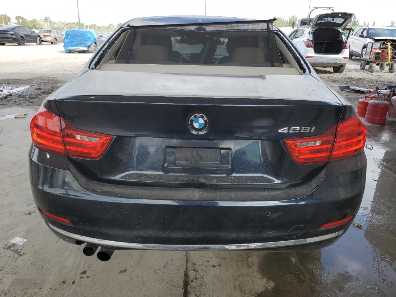 2015 BMW 4er VIN WBA3N5C51FK197659 Copart auction photo, vandalism / hail damage thumbnail 6