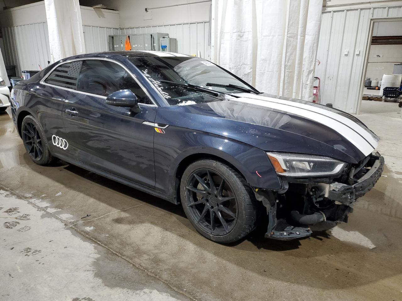 2018 Audi A5 VIN WAUPNAF5XJA000993 Copart auction photo, front end damage thumbnail 4