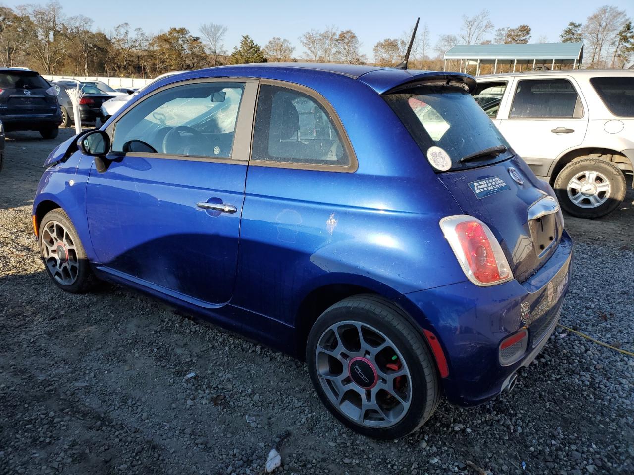 2013 Fiat 500 VIN 3C3CFFBR1DT677548 Copart auction photo, front end damage thumbnail 2