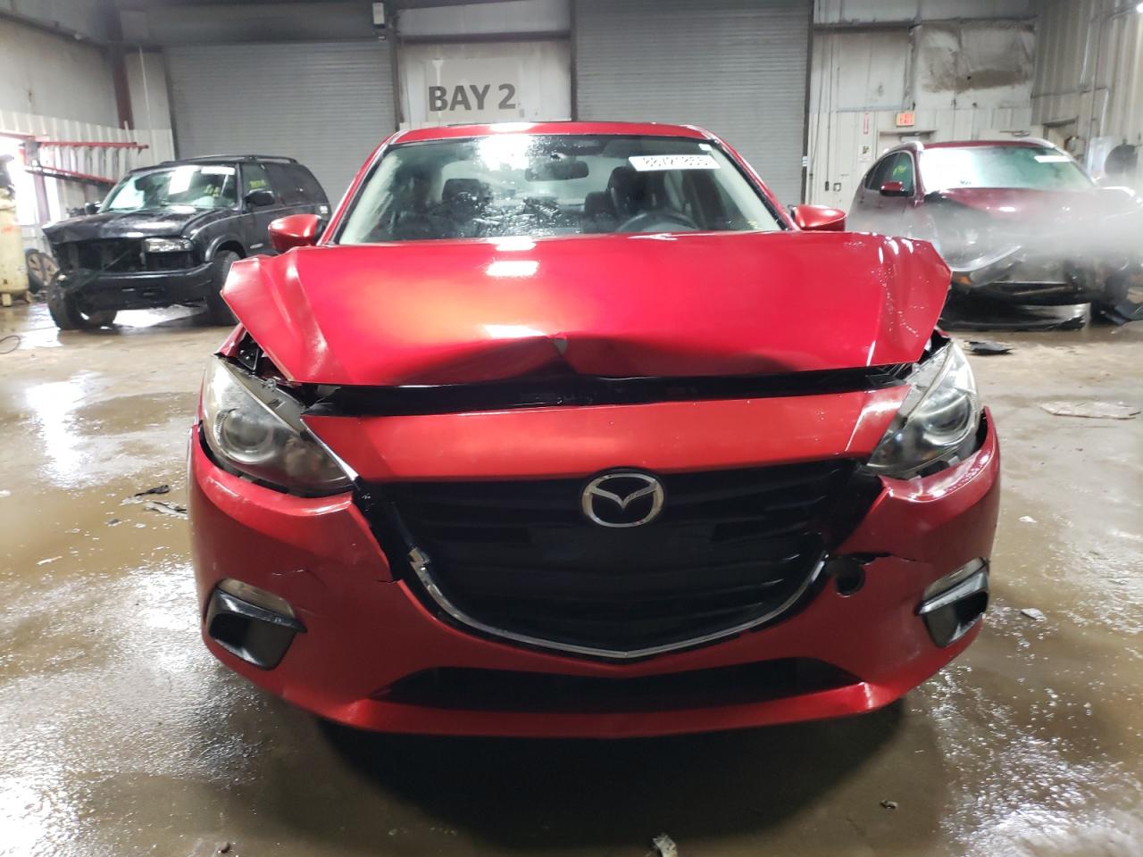 2014 Mazda 3 VIN JM1BM1V71E1163038 Copart auction photo, front end / rear end damage thumbnail 5