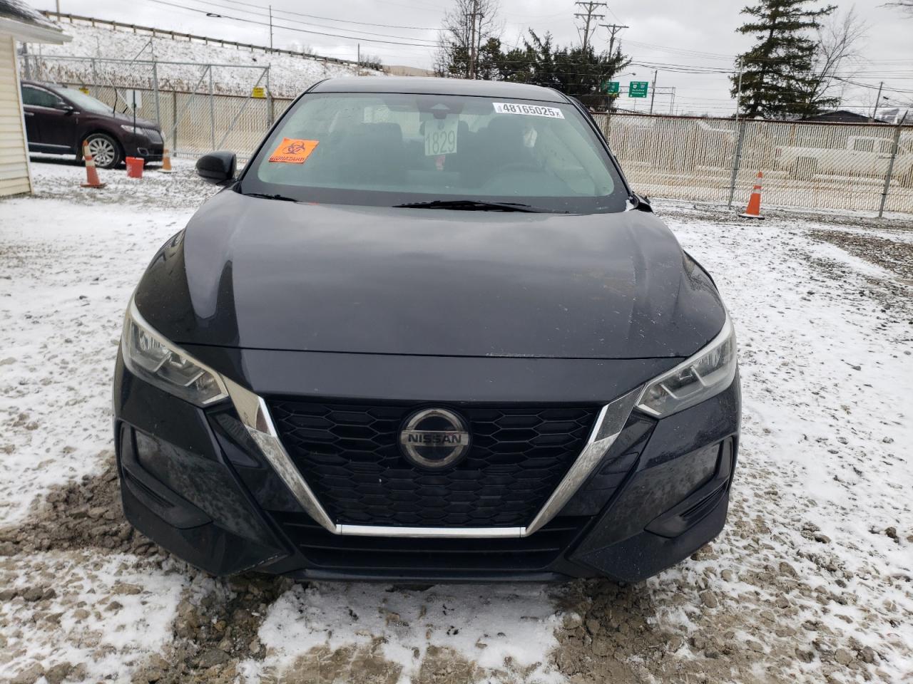 2020 Nissan Sentra VIN 3N1AB8CV4LY203779 Copart auction photo, side / front end damage thumbnail 5