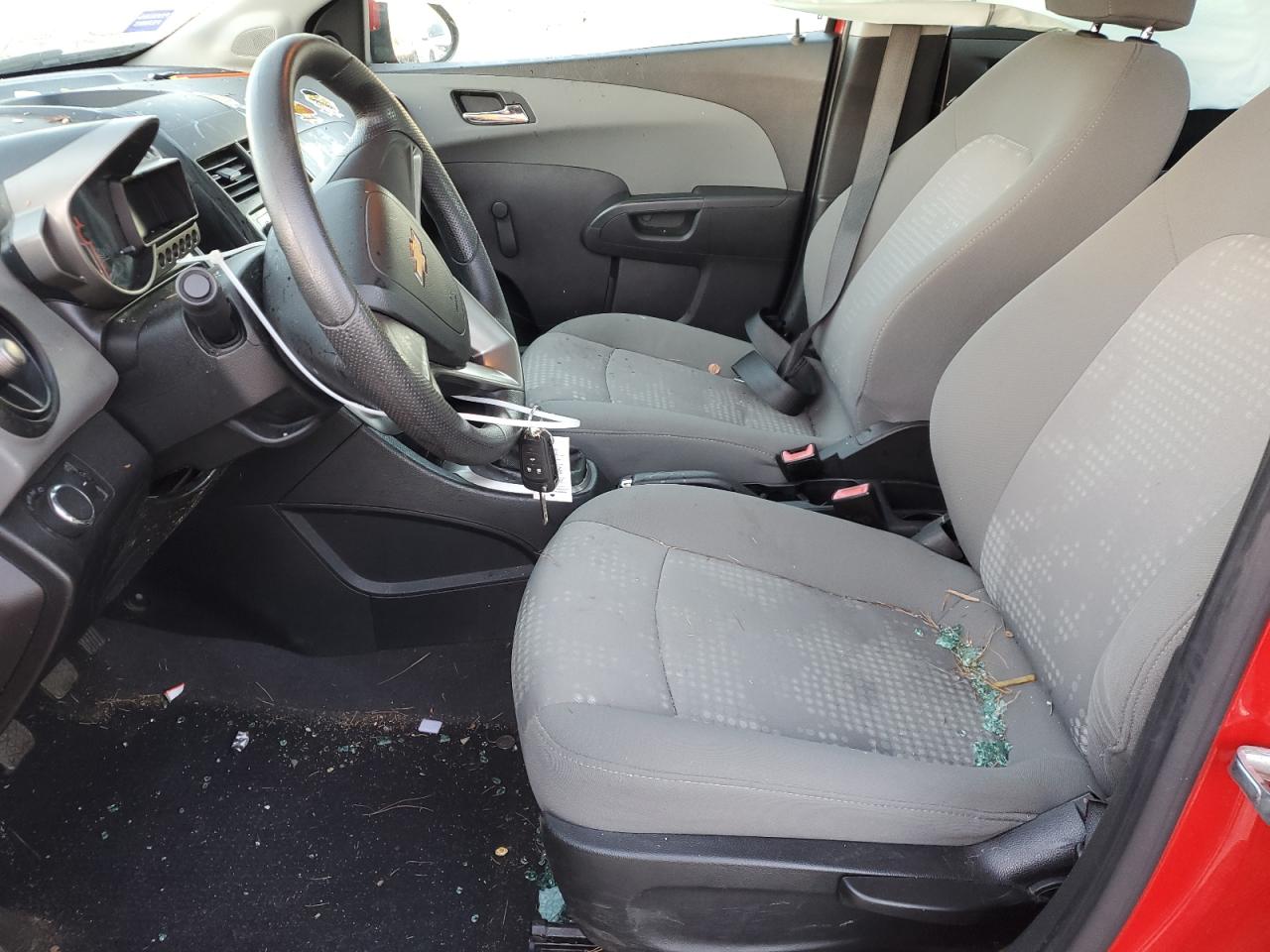 2012 Chevrolet Sonic VIN 1G1JB5SH4C4132537 Copart auction photo, front end / side damage thumbnail 7