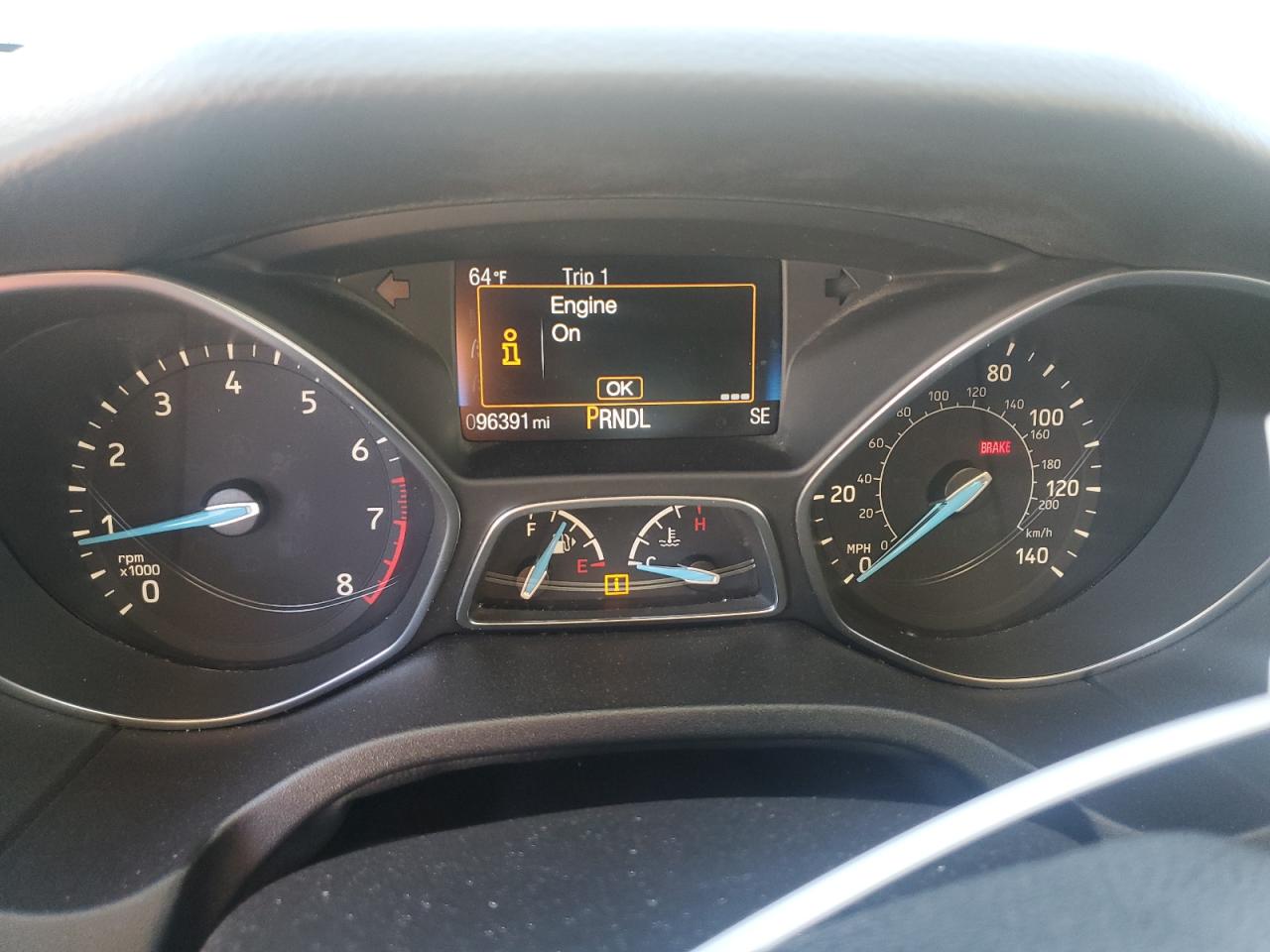 2017 Ford Focus VIN 1FADP3K22HL216509 Copart auction photo, front end / side damage thumbnail 9