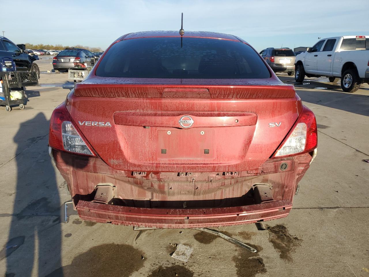 2019 Nissan Versa VIN 3N1CN7AP0KL876207 Copart auction photo, all over damage thumbnail 6