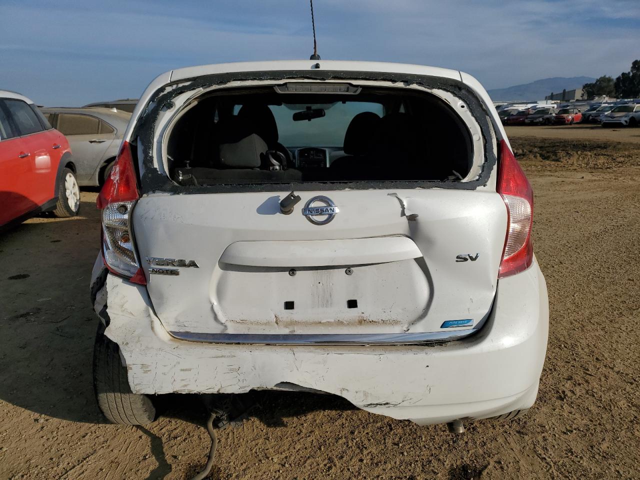 2015 Nissan Versa VIN 3N1CE2CP7FL436944 Copart auction photo, rear end damage thumbnail 6