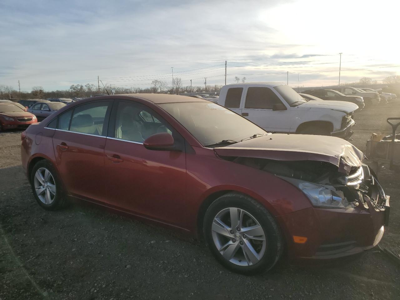 2014 Chevrolet Cruze VIN 1G1P75SZ5E7196883 Copart auction photo, front end damage thumbnail 4