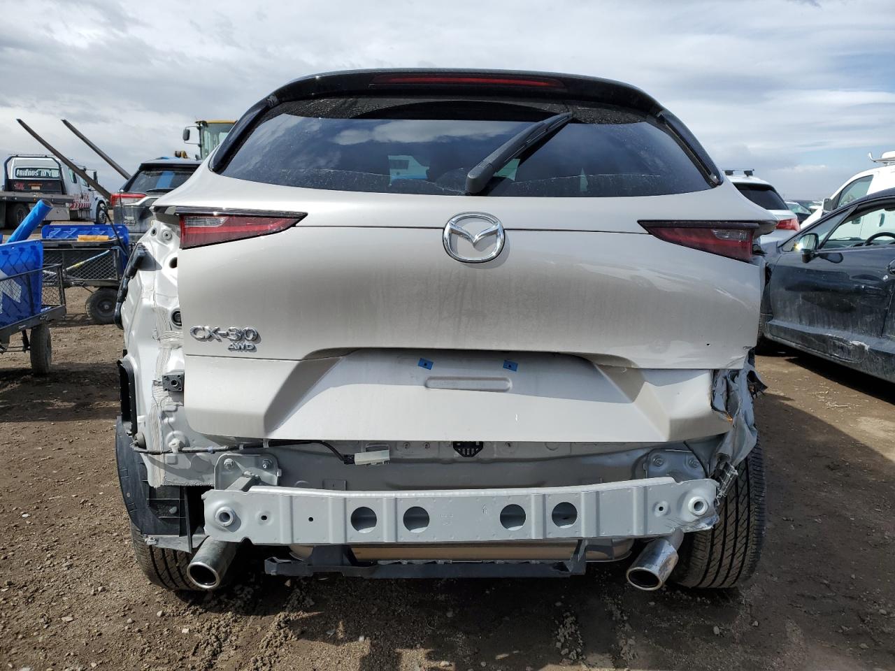 2022 Mazda CX-30 VIN 3MVDMBDL4NM447276 Copart auction photo, rear end / side damage thumbnail 6