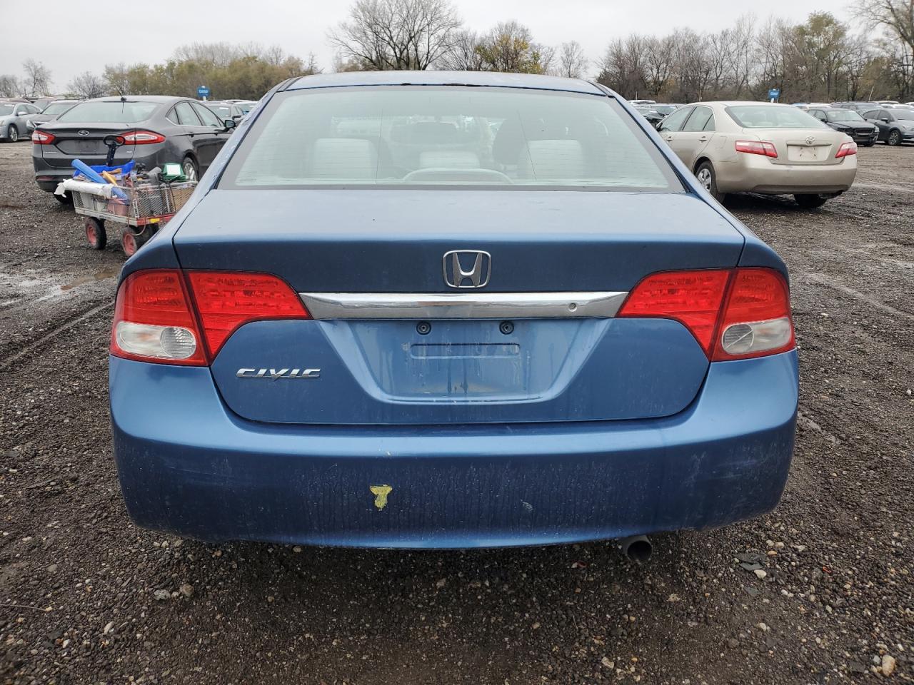 2010 Honda Civic VIN 2HGFA1F50AH320353 Copart auction photo, front end / side damage thumbnail 6
