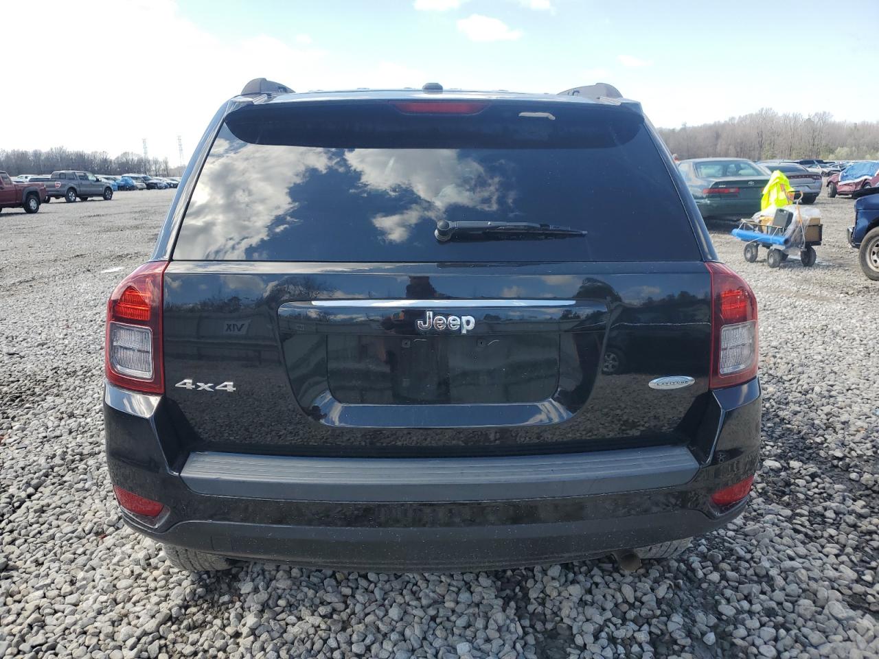 2016 Jeep Compass VIN 1C4NJDEB3GD542281 Copart auction photo, front end / side damage thumbnail 6