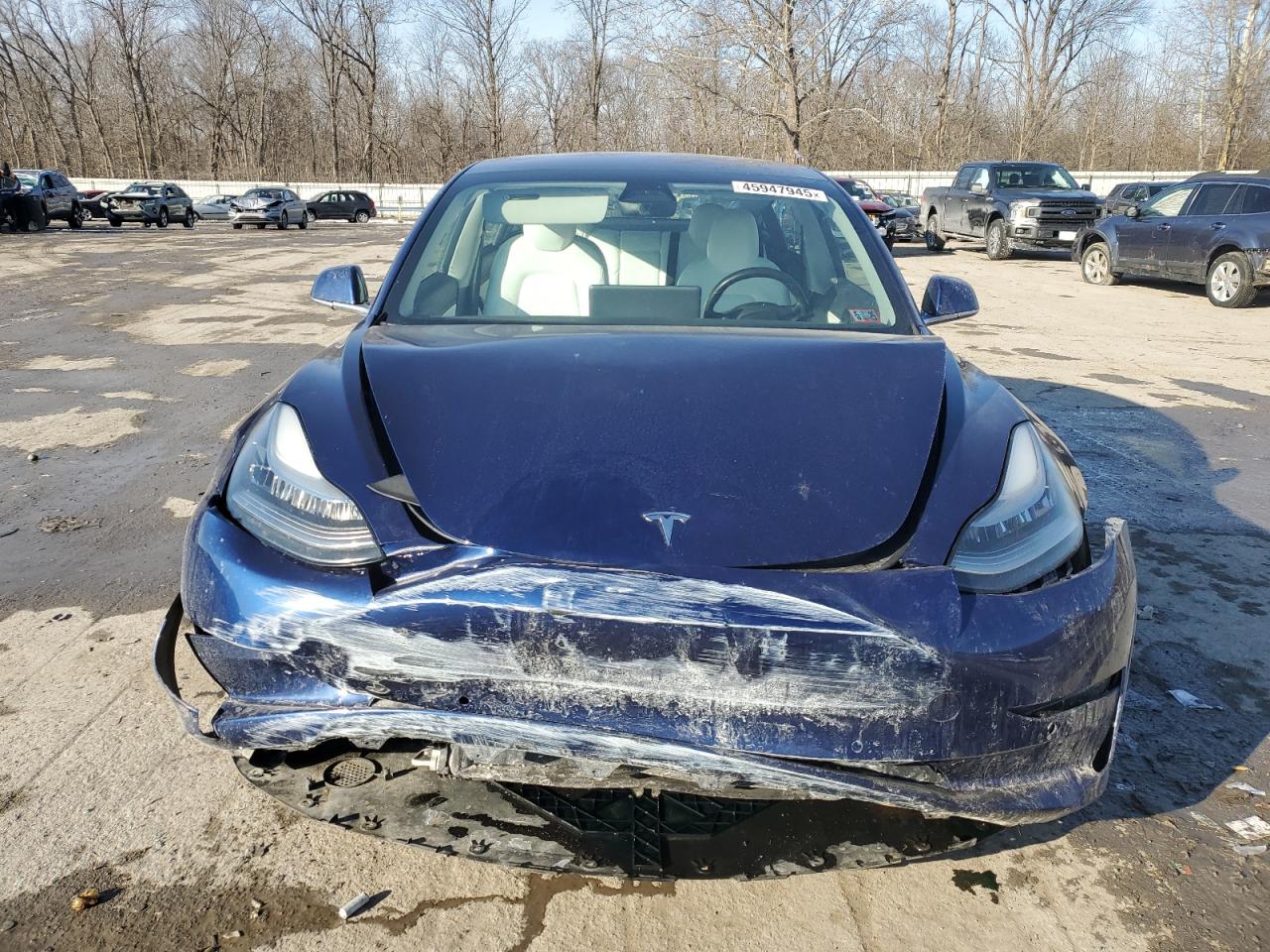 2019 Tesla Model 3 VIN 5YJ3E1EA6KF323690 Copart auction photo, front end damage thumbnail 5