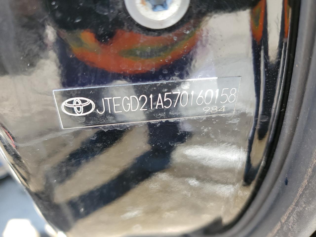 2007 Toyota Highlander VIN JTEGD21A570160158 Copart auction photo, all over damage thumbnail 13