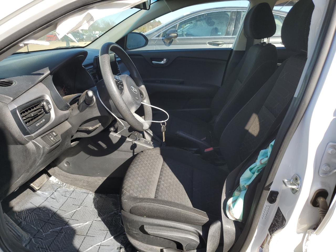 2021 KIA Rio VIN 3KPA24AD1ME412352 Copart auction photo, side damage thumbnail 7