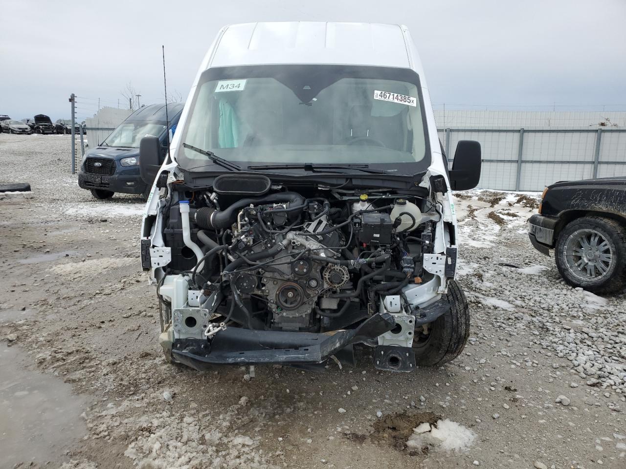 2023 Ford Transit VIN 1FTBR1X85PKA18265 Copart auction photo, front end / hail damage thumbnail 5