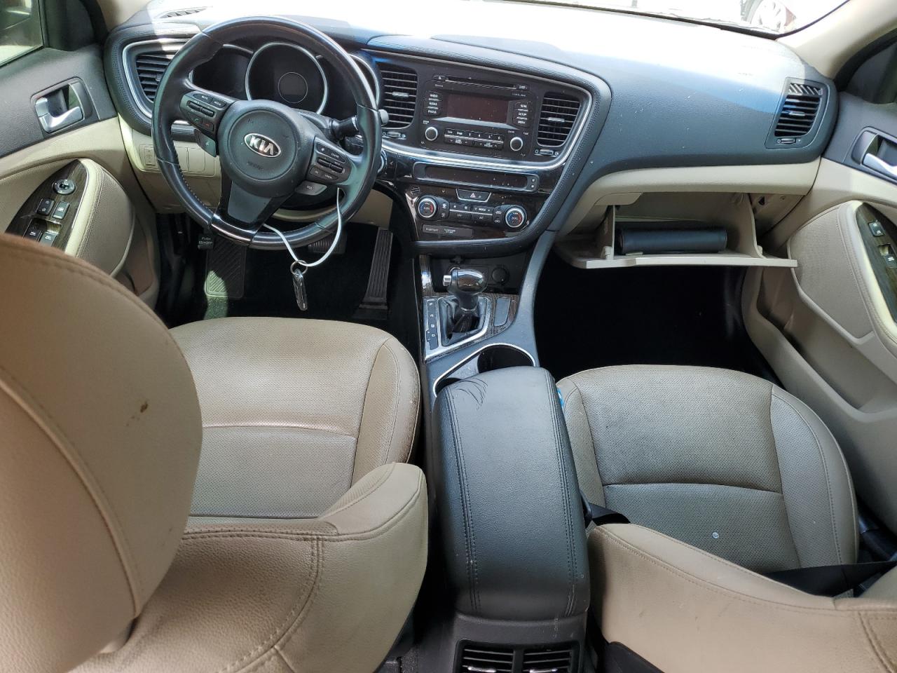 2015 KIA Optima VIN 5XXGN4A74FG454486 Copart auction photo, burn damage thumbnail 8