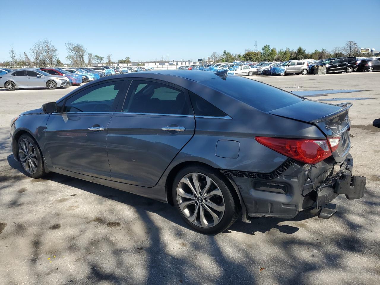 2013 Hyundai Sonata VIN 5NPEC4AB3DH764910 Copart auction photo, side / rear end damage thumbnail 2