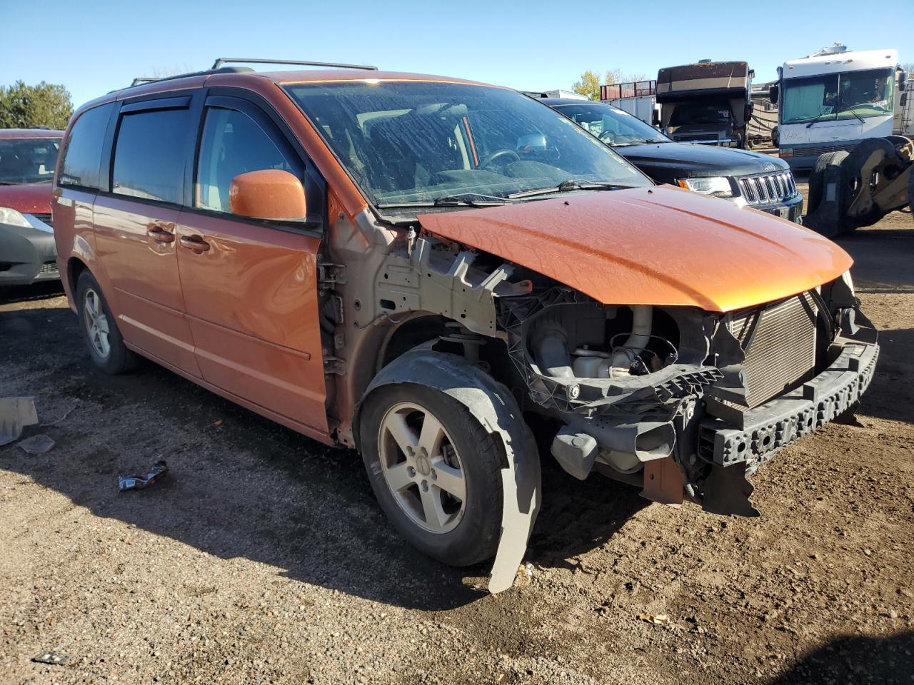 2011 Dodge Caravan VIN 2D4RN3DG0BR667485 Copart auction photo, front end damage thumbnail 4