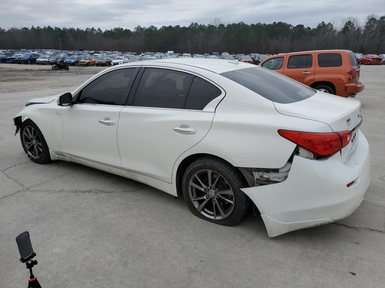 2017 Infiniti Q50 VIN JN1EV7AP6HM741269 Copart auction photo, front end damage thumbnail 2