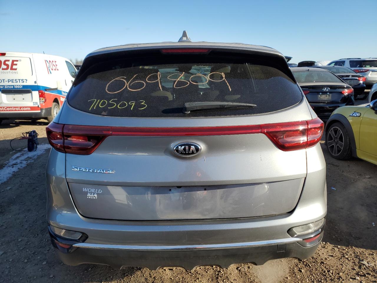 2022 KIA Sportage VIN KNDPMCACXN7966495 Copart auction photo, vandalism damage thumbnail 6