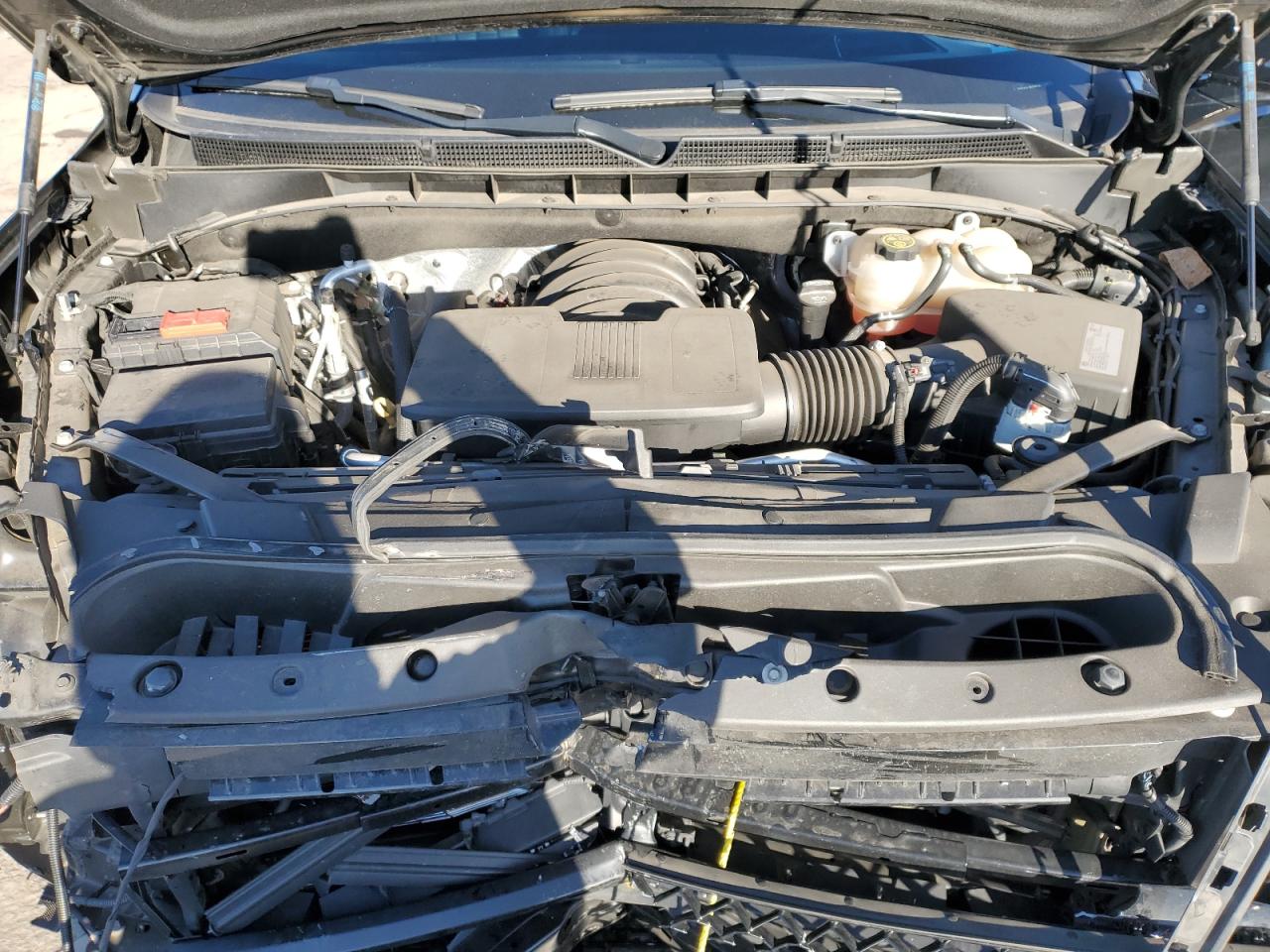 2021 Cadillac Escalade VIN 1GYS4GKL8MR263409 Copart auction photo, front end / side damage thumbnail 13