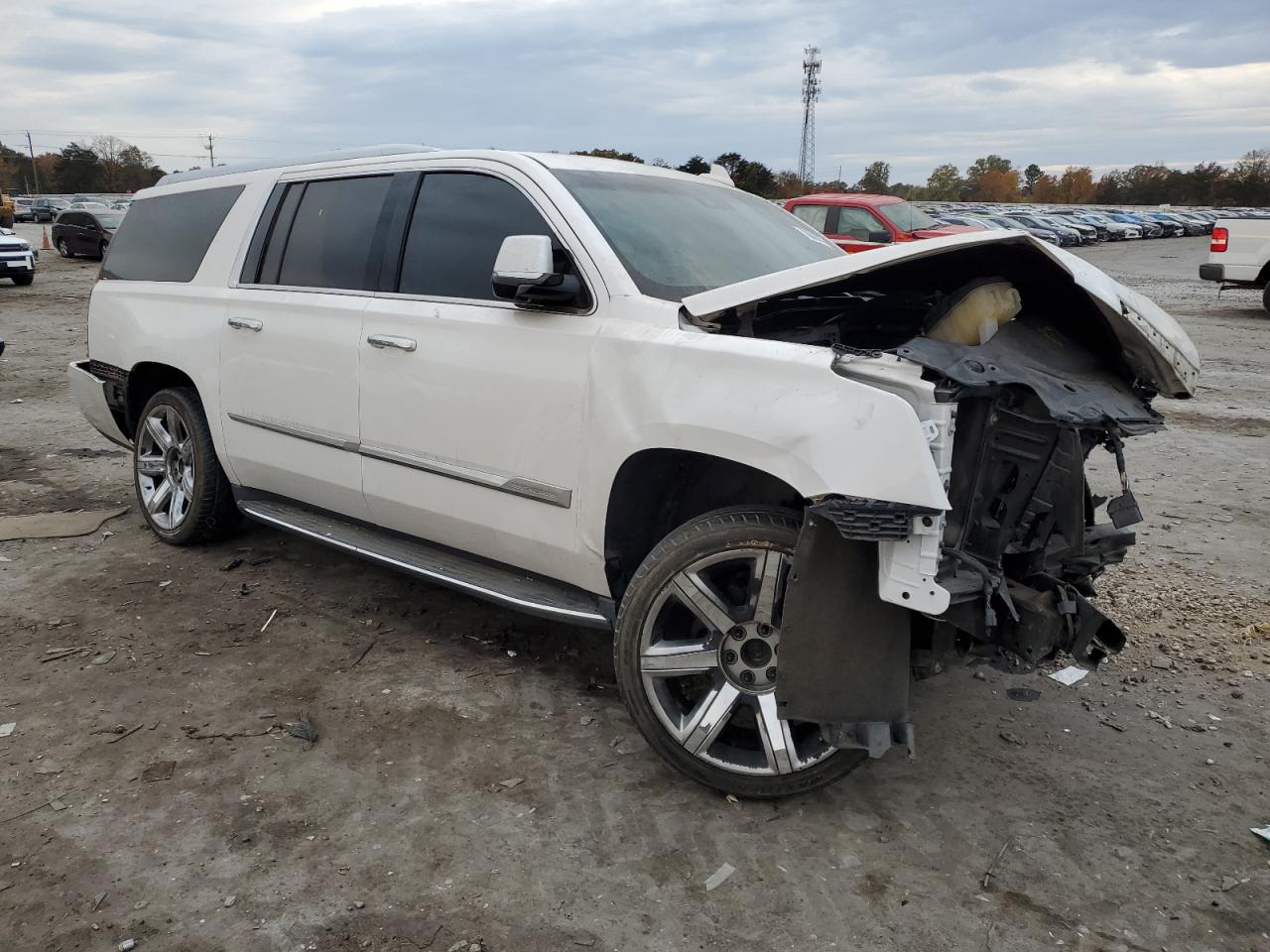 2017 Cadillac Escalade VIN 1GYS3HKJ5HR124836 Copart auction photo, all over damage thumbnail 4