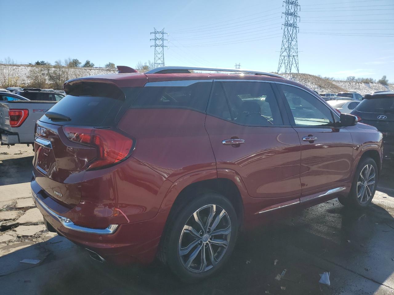 2018 GMC Terrain VIN 3GKALXEX7JL222635 Copart auction photo, hail damage thumbnail 3