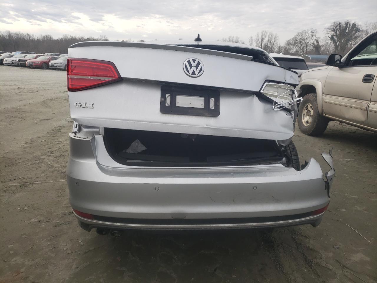 2016 Volkswagen Jetta VIN 3VW4T7AJ9GM349137 Copart auction photo, rear end damage thumbnail 6