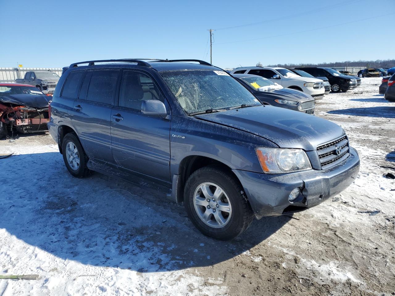 2002 Toyota Highlander VIN JTEHF21AX20071757 Copart auction photo, side / front end damage thumbnail 4