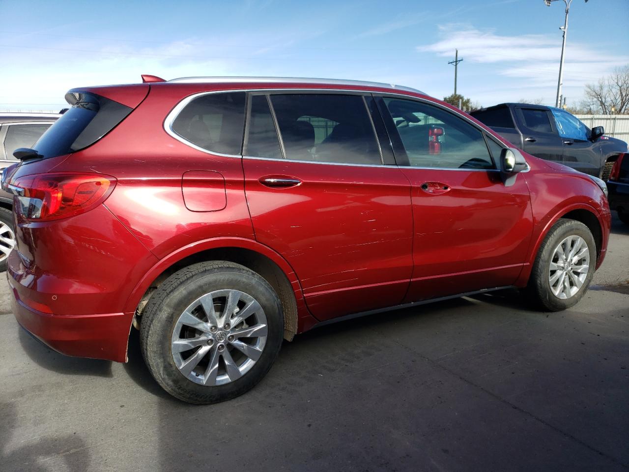 2017 Buick Envision VIN LRBFXDSA5HD099629 Copart auction photo, side / front end damage thumbnail 3
