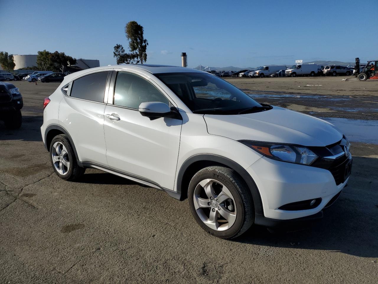 2017 Honda HR-V VIN 3CZRU6H54HM727630 Copart auction photo, side damage thumbnail 4